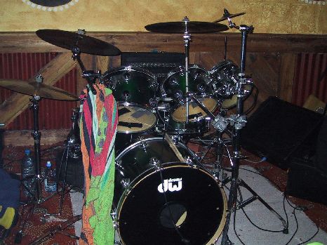drums with towel